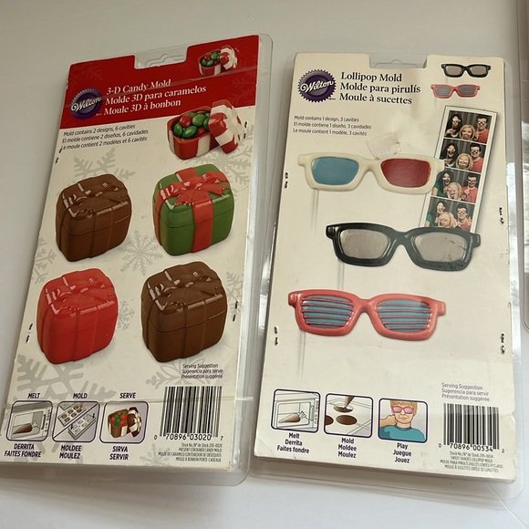 Lollipop form molds for Chocolate, NWT bundle set of 6 - Picture 5 of 7